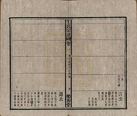 安徽[王姓] 王氏宗谱十四卷首一卷 — 清光绪二十二年（1896）_十一.pdf