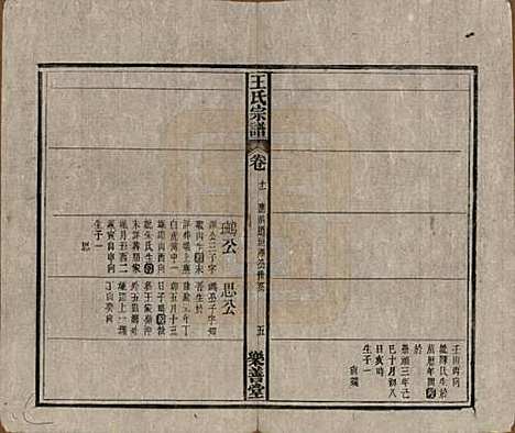 安徽[王姓] 王氏宗谱十四卷首一卷 — 清光绪二十二年（1896）_十一.pdf