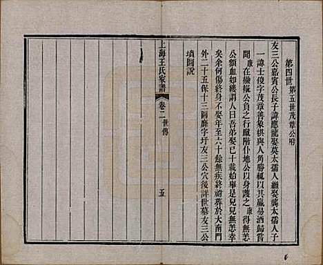 上海[王姓] 王氏家谱六卷 — 清咸丰十一年（1861）_二.pdf