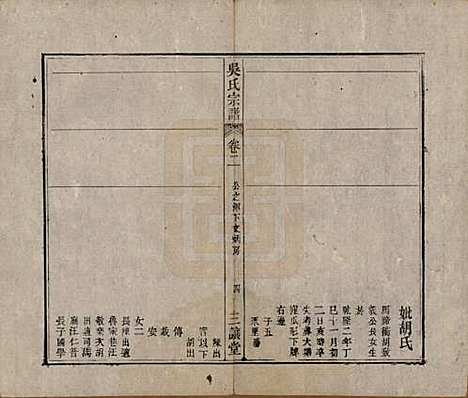 中国[吴姓] 吴氏宗谱十卷首一卷末二卷 — 民国三年（1914）_二.pdf