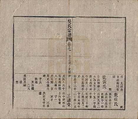 中国[吴姓] 吴氏宗谱十卷首一卷末二卷 — 民国三年（1914）_七.pdf