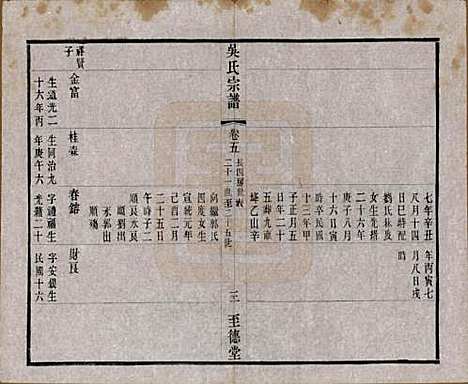 中国[吴姓] 吴氏宗谱二十卷首一卷 — 民国十八年（1929）_五.pdf