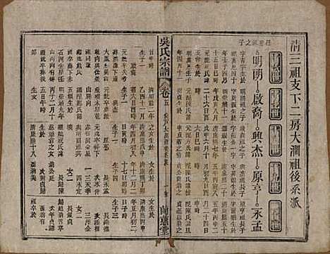 中国[吴姓] 吴氏宗谱三十六卷首二卷 — 民国十七年（1928）_五.pdf