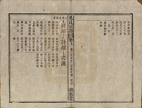 中国[吴姓] 吴氏宗谱三十六卷首二卷 — 民国十七年（1928）_九.pdf