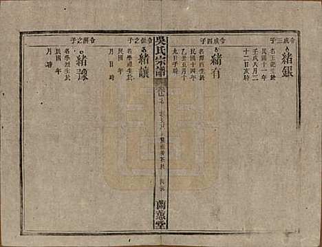 中国[吴姓] 吴氏宗谱三十六卷首二卷 — 民国十七年（1928）_二十七.pdf