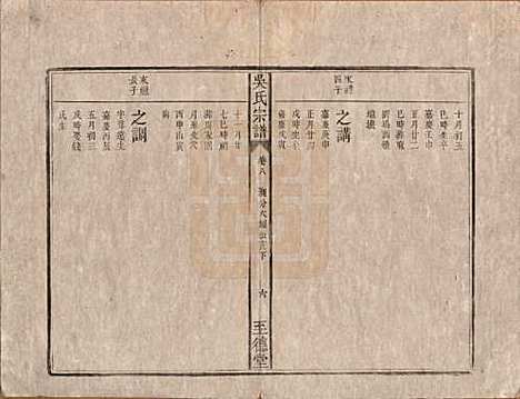 安徽[吴姓] 吴氏宗谱八卷卷首一卷卷末一卷 — 清道光3年(1823)_八.pdf