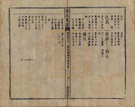 安徽[谢姓] 谢氏族谱 — 清道光26年[1846]_二十六.pdf