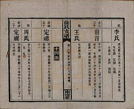 中国[徐姓] 徐氏三修支谱四卷首二卷 — 民国十六年（1927）_三.pdf