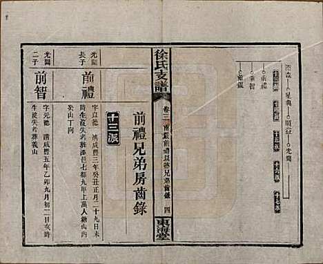 中国[徐姓] 徐氏三修支谱四卷首二卷 — 民国十六年（1927）_三.pdf