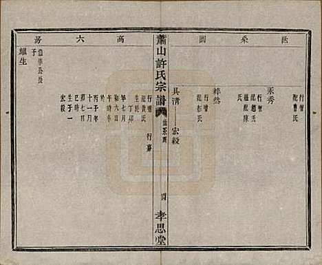 浙江[许姓] 萧山许氏宗谱四卷 — 清咸丰九年（1859）_三.pdf