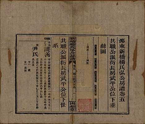 湖南[杨姓] 新桥杨氏弘公房谱 — 民国28年[1939]_五.pdf