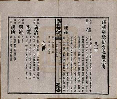 湖南[杨姓] 雨湖杨氏五修族谱二十卷 — 民国二十年（1931）_十三.pdf