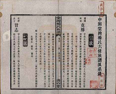 湖南[杨姓] 中湘棠湾杨氏六修谱二十卷 — 民国十五年（1926）_四.pdf