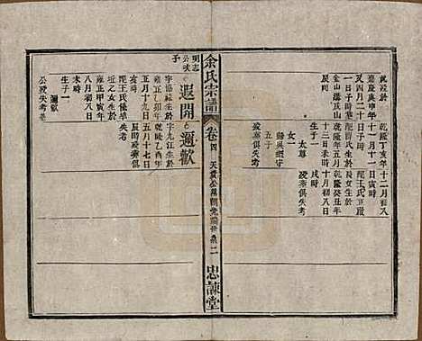 中国[余姓] 余氏宗谱八卷首三卷 — 民国十五年（1926）_四.pdf