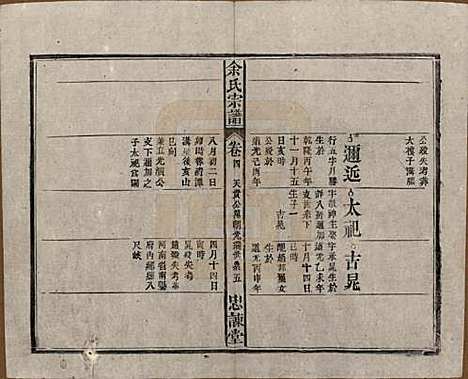 中国[余姓] 余氏宗谱八卷首三卷 — 民国十五年（1926）_四.pdf