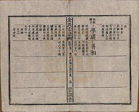 中国[余姓] 余氏宗谱八卷首三卷 — 民国十五年（1926）_七.pdf