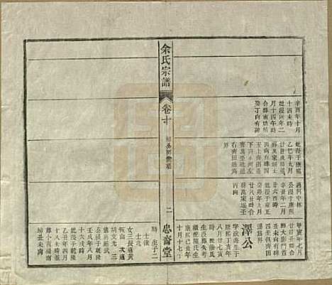 中国[余姓] 余氏宗谱十八卷 — 清光绪二十七年（1901）_十.pdf