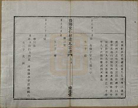 浙江[虞姓] 暨阳宜仁村虞氏宗谱十卷 — 清光绪元年（1875）_四.pdf