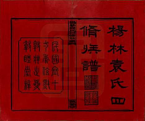 湖南[袁姓] 杨林袁氏四修族谱 — 民国三十一年（1942）_一.pdf