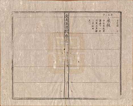 中国[袁姓] 袁氏族谱九卷首一卷次一卷末一卷 — 清道光七年（1827）_二.pdf