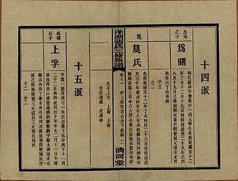 湖南[张姓] 洋湖张氏三修族谱 — 民国二十六年年(1937)_十一.pdf