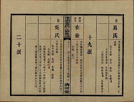 湖南[张姓] 洋湖张氏三修族谱 — 民国二十六年年(1937)_十一.pdf