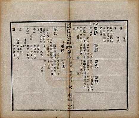 江苏[张姓] 张氏宗谱十卷 — 民国九年（1920）_八.pdf