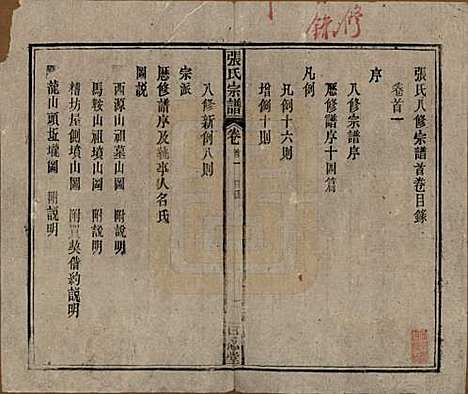 中国[张姓] 张氏八修宗谱二十二卷首四卷 — 民国三十年（1941）_一.pdf