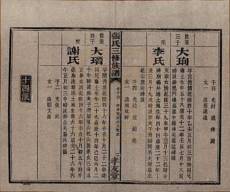 湖南[张姓] 张氏三修族谱 — 民国三十七年（1948）_十四.pdf