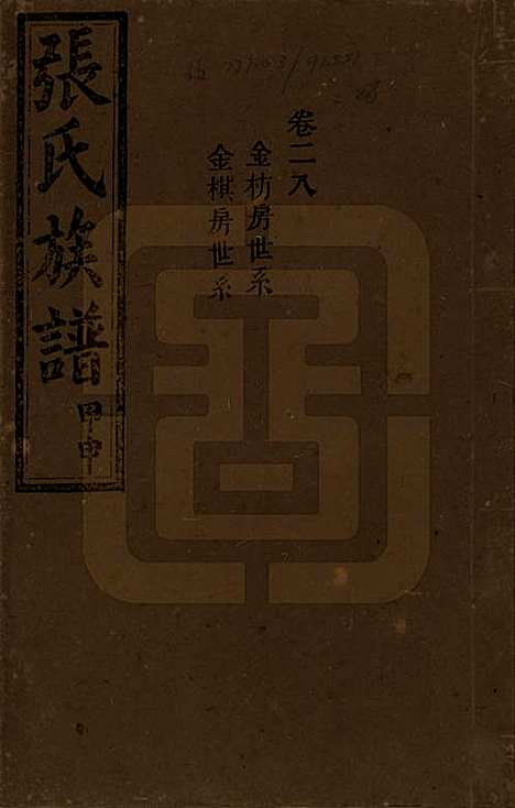 湖南[张姓] 张氏四修族谱 — 民国三十三年(1944)_二十八.pdf