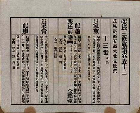 湖南[张姓] 张氏三修族谱六十四卷首一卷末一卷 — 民国十一年(1922)_五十二.pdf