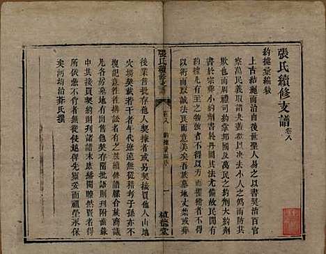 中国[张姓] 张氏续修支谱 — 清道光十八年（1838）_八.pdf