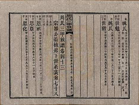 湖南[周姓] 周氏三甲四修族谱 — 民国19年[1930]_四十三.pdf