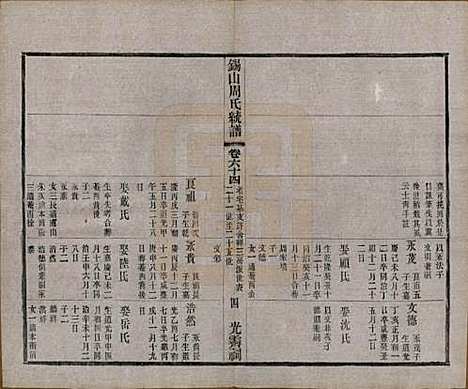 江苏[周姓] 锡山周氏大统宗谱七十四卷 — 民国八年（1919）_六十四.pdf