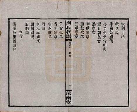 湖南[周姓] 长沙狮公桥周氏五修族谱八卷首四卷 — 民国二十年（1931）_一.pdf