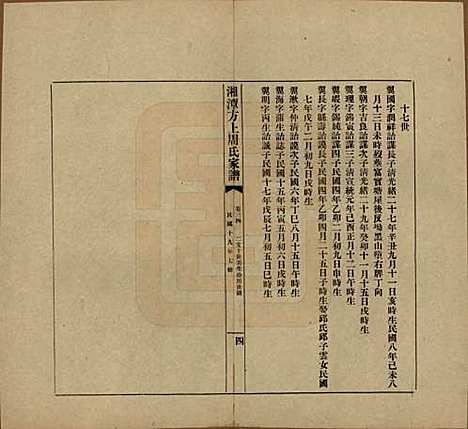 湖南[周姓] 湘潭方上周氏七修家谱一百六十六卷 — 民国十九年（1930）_三十四.pdf