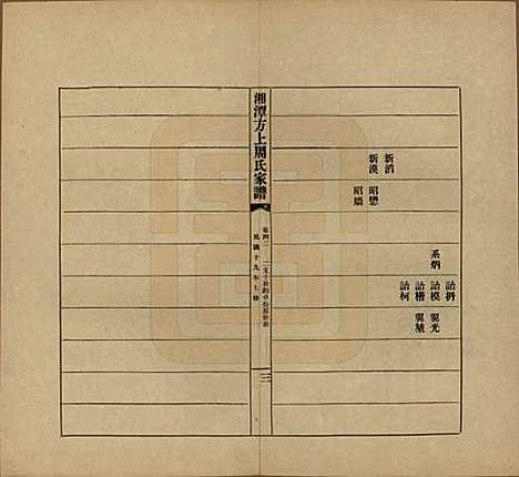 湖南[周姓] 湘潭方上周氏七修家谱一百六十六卷 — 民国十九年（1930）_四十二.pdf