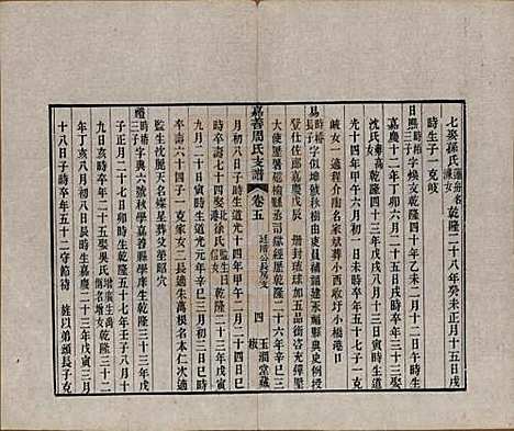 浙江[周姓] 嘉善周氏支谱十四卷首一卷 — 清道光十九年（1839）_五.pdf