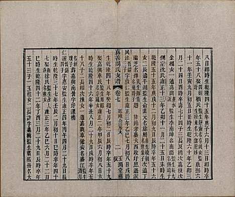 浙江[周姓] 嘉善周氏支谱十四卷首一卷 — 清道光十九年（1839）_七.pdf