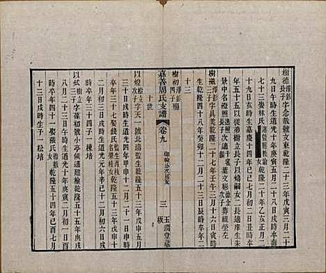 浙江[周姓] 嘉善周氏支谱十四卷首一卷 — 清道光十九年（1839）_九.pdf