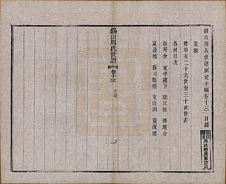 江苏[周姓] 锡山周氏世谱十六卷 — 清宣统元年（1909）_十三.pdf