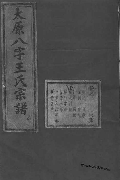 【竹里八字王氏宗谱】十八卷（东阳家谱）_N1581.pdf