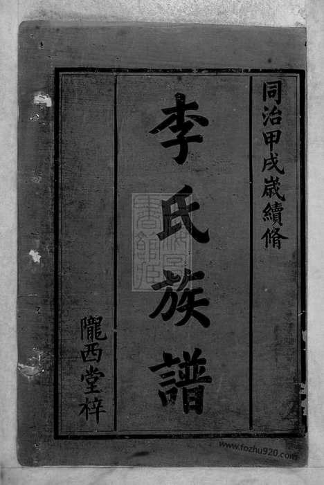 【李氏族谱】不分卷（武陵家谱）_N6020.pdf