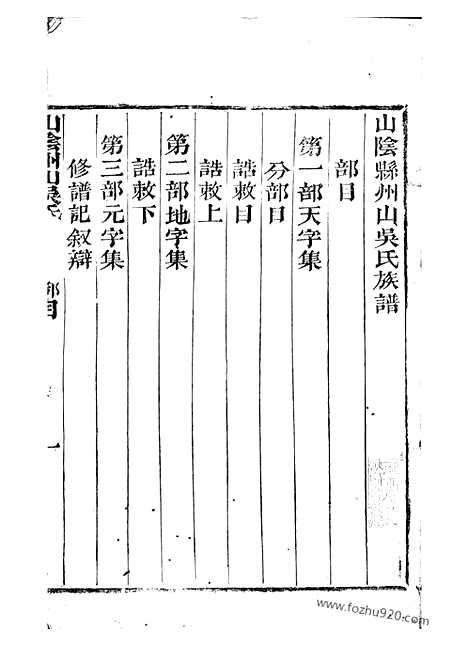 【山阴州山吴氏族谱】不分卷_N6225.pdf