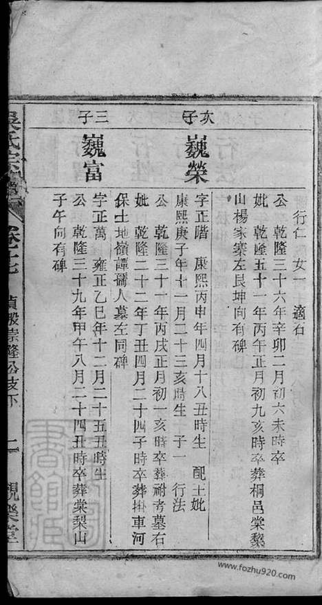 【怀邑吴氏宗谱】三十一卷_末一卷（怀宁家谱）_001_N65161.pdf