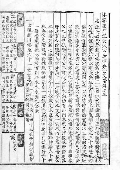 【休宁西门汪氏大公房挥佥公支谱】十卷_N6747.pdf