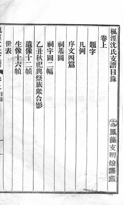 【枫泾沈氏支谱】三卷（松江家谱）_N6812.pdf