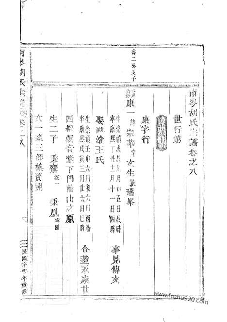 【南岑胡氏宗谱】（东阳家谱）_N7466.pdf