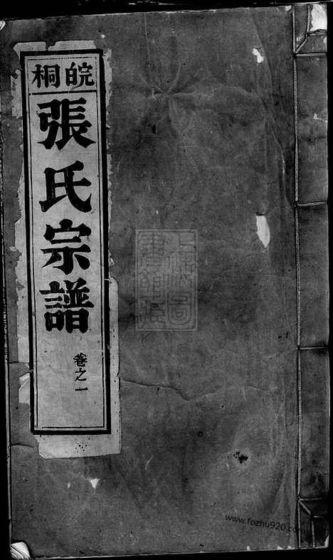 【皖桐张氏宗谱】二十四卷（安徽桐城家谱）_N8163.pdf