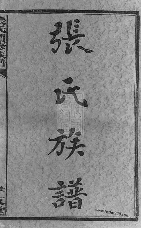 【张氏续修族谱】二十卷艺文三卷祠墓图二卷（湖南安化家谱）_N8407.pdf